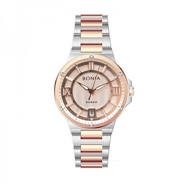 Bonia BR186-2673 Silver Full Rosegold Lady